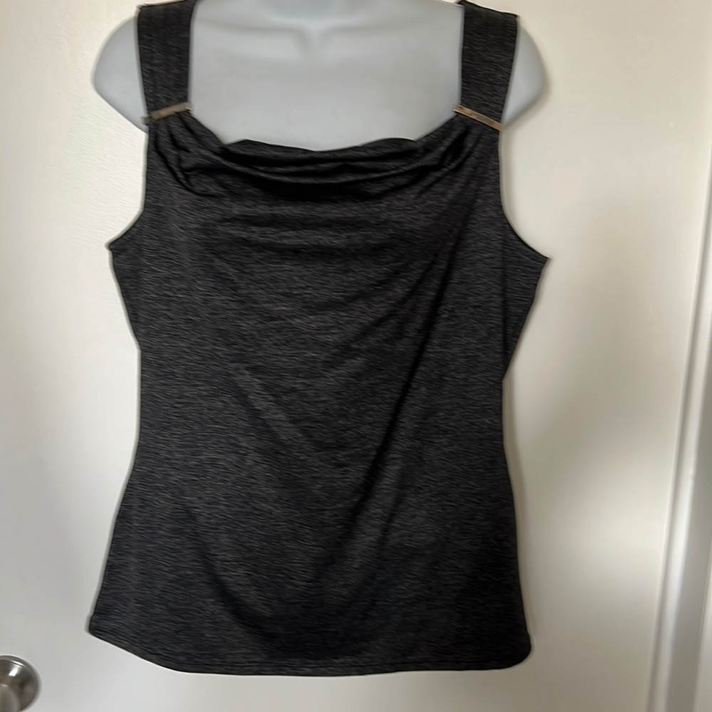 White House, Black market sleeveless top with Scoop front neckline